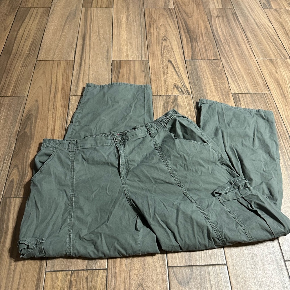 No Boundaries Green Flare Wide Leg Jeans